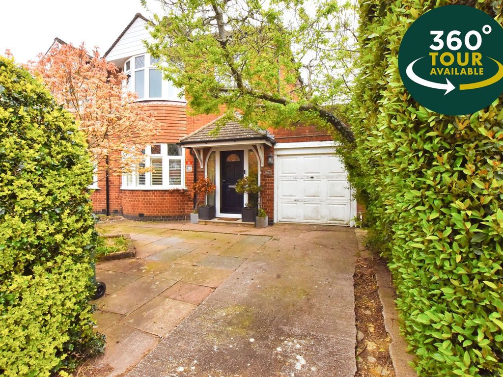 3 bed semidetached house for sale in Uplands Road, Oadby, Leicester