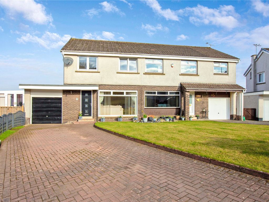 3 bed semi-detached house for sale in Lawers Crescent, Polmont, Falkirk ...