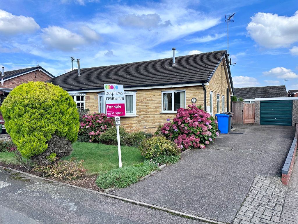 2 bed semidetached bungalow for sale in Roydon Close, Mickleover