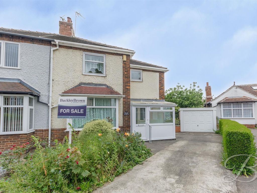 3 bed semidetached house for sale in Edgar Avenue, Mansfield NG18, £