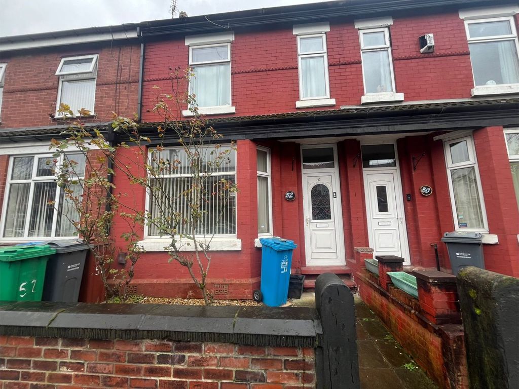3 bed terraced house for sale in Delamere Road, Manchester M19, £