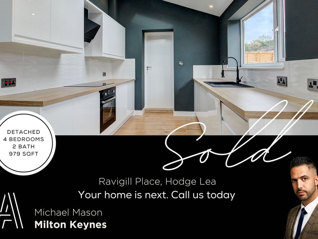 4 bed semidetached house for sale in Ravigill Place, Hodge Lea MK12