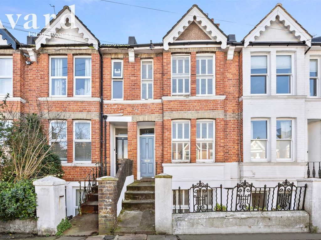 3 bed terraced house for sale in Bates Road, Brighton BN1, £625,000