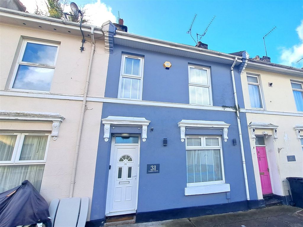 4 bed terraced house for sale in Warren Road, Torquay TQ2, £250,000
