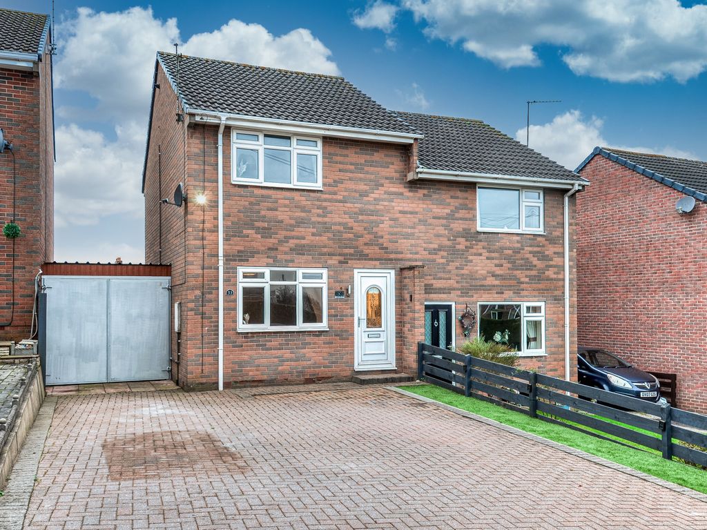 2 bed semidetached house for sale in Dale View Road, Lower Pilsley