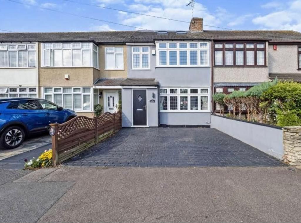 4 bed terraced house for sale in Birch Crescent, Hornchurch RM11, £