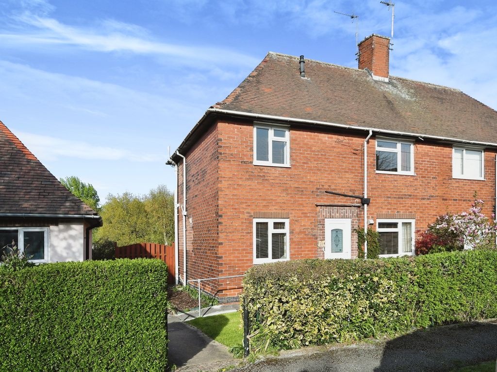3 bed semidetached house for sale in Shelley Street, Holmewood, Chesterfield, Derbyshire S42