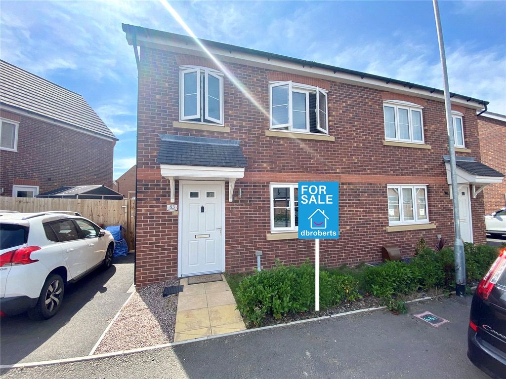 3 bed semidetached house for sale in Lewis Crescent, Wellington