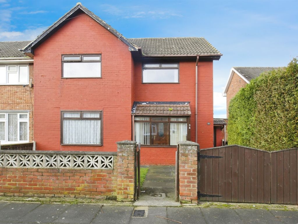 3 bed end terrace house for sale in Malcolm Road, Hartlepool TS25, £