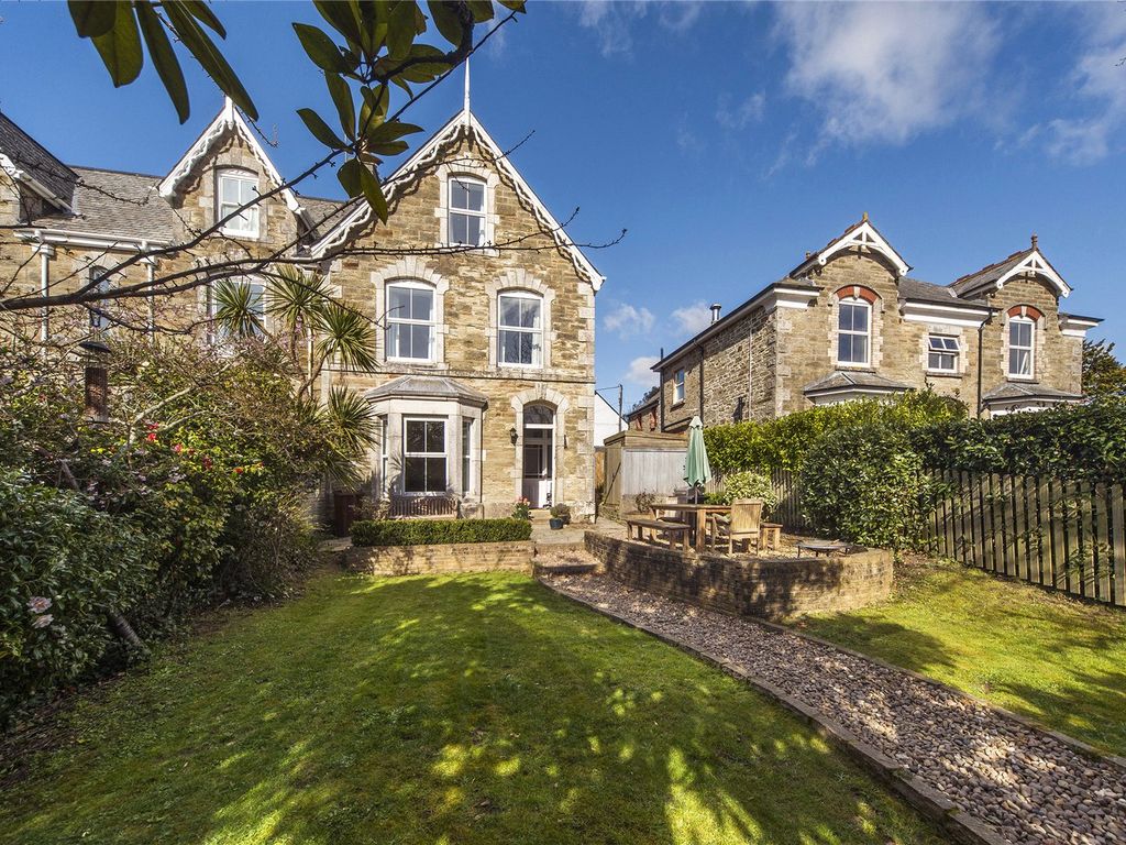 4 bed semidetached house for sale in Truro, Cornwall TR1, £850,000