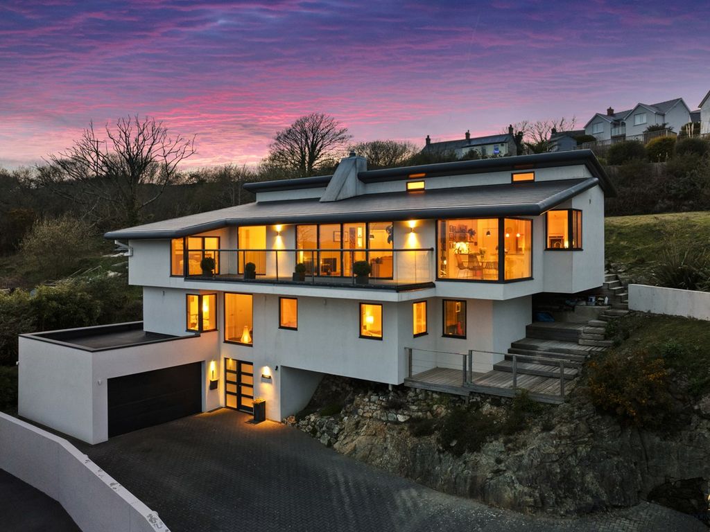 4 bed detached house for sale in Glanymor Road, Goodwick SA64, £775,000