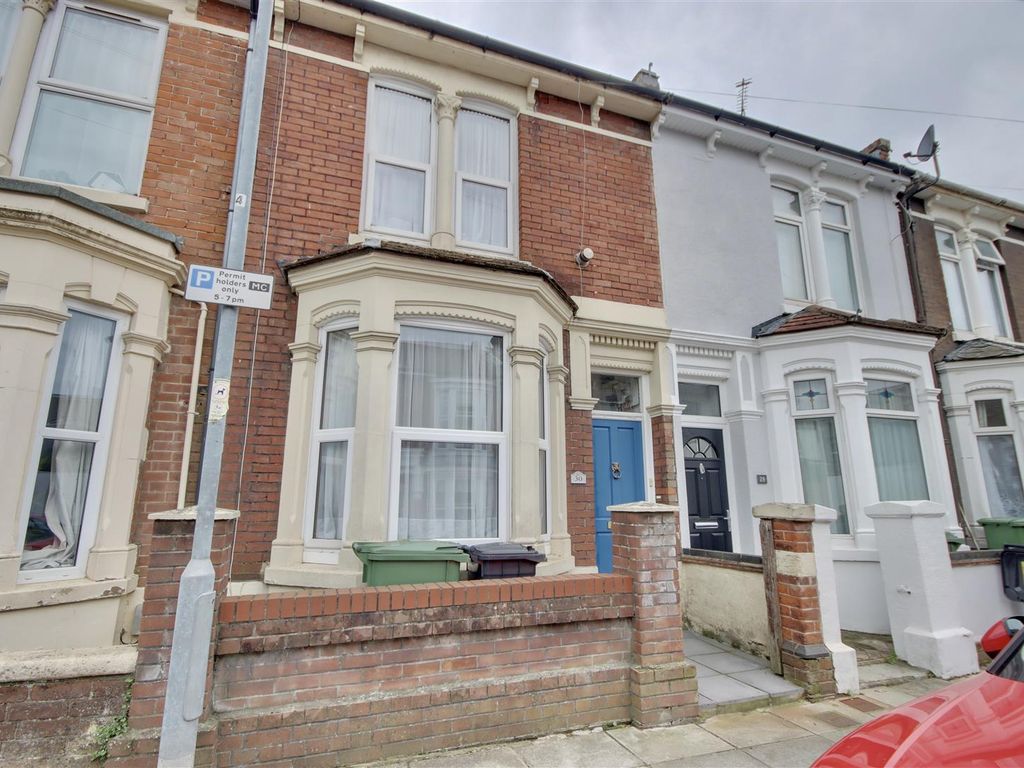 3 bed terraced house for sale in Delamere Road, Southsea PO4, £285,000