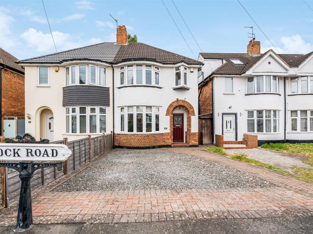 3 bed semidetached house for sale in Rock Road, Solihull B92, £280,000