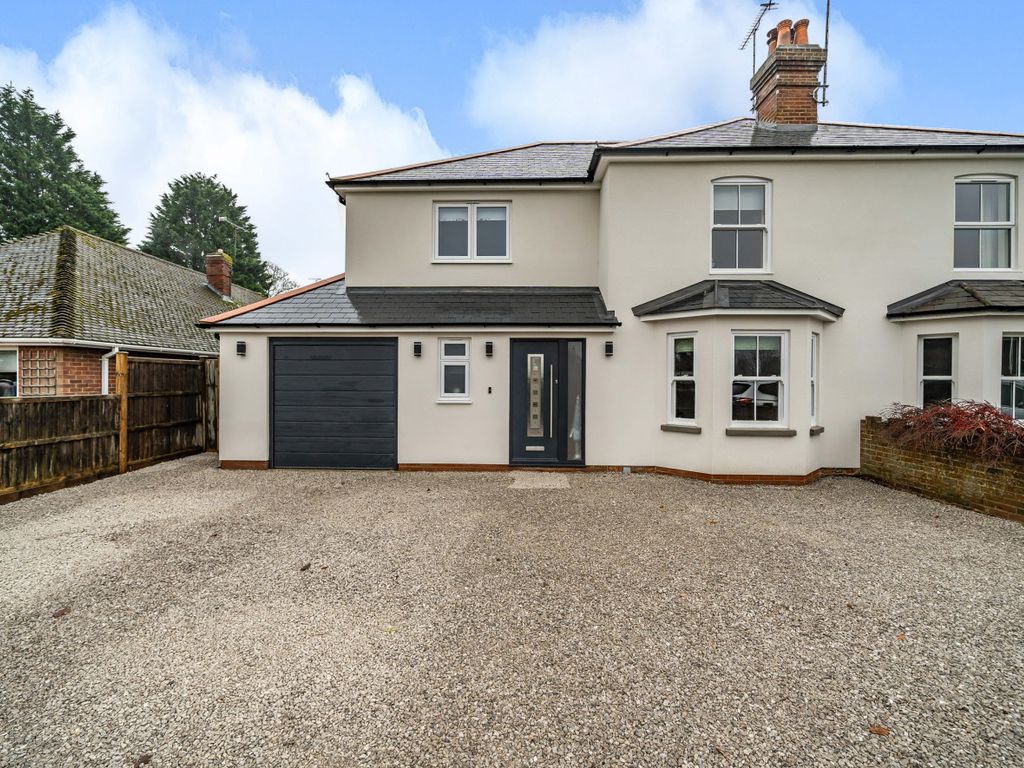 4 bed semidetached house for sale in Recreation Road, Rowledge, Farnham, Surrey GU10, £995,000