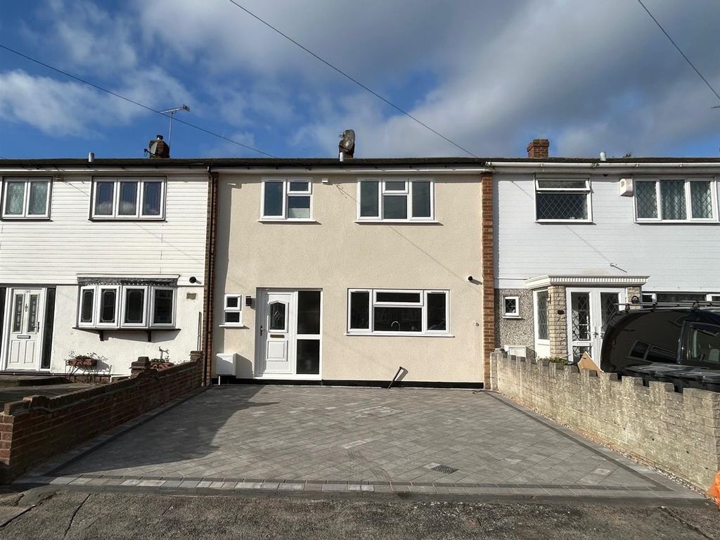 3 bed terraced house to rent in Udall Gardens, Collier Row, Romford RM5, £2,000 pcm Zoopla