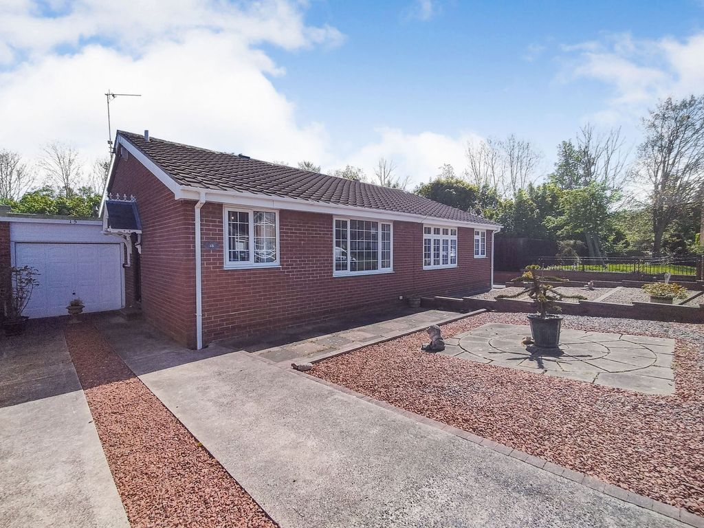 2 bed bungalow for sale in Moorland Court, Bedlington NE22, £100,000