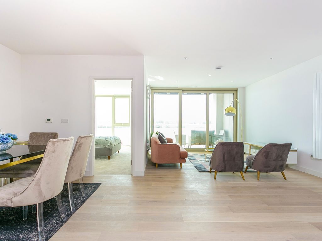 3 bed flat for sale in Royal Wharf, N Woolwich Road, Canary Wharf