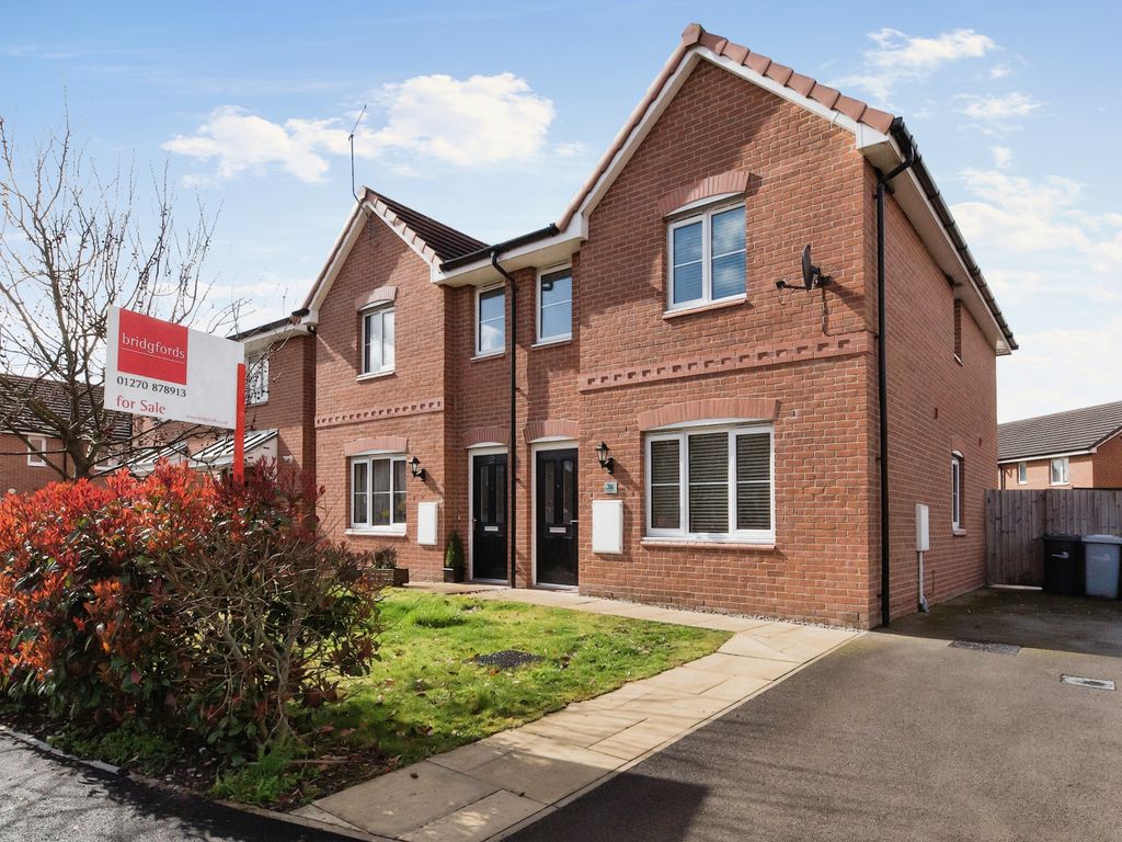 3 bed semidetached house for sale in Reginald Lindop Drive, Alsager