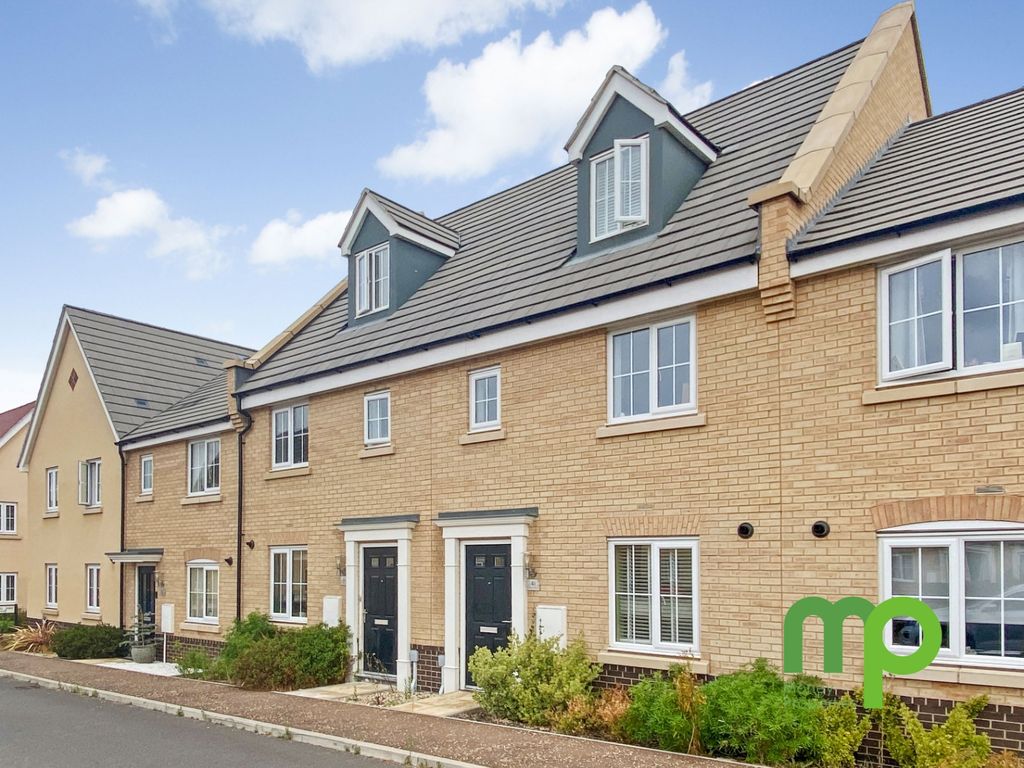 3 bed terraced house for sale in Red Admiral Way, Attleborough, Norfolk
