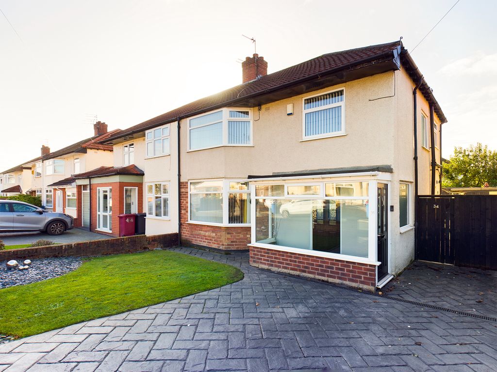 3 bed semidetached house for sale in Linden Drive, Huyton, Liverpool