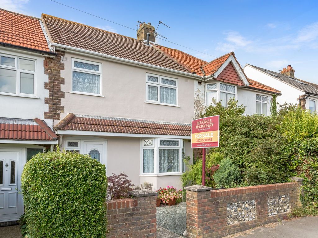 3 bed terraced house for sale in Ladies Mile Road, Brighton BN1, £