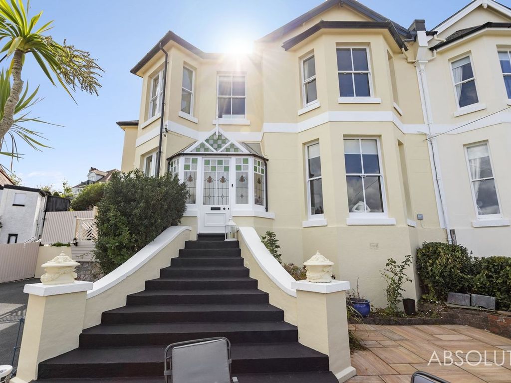 5 bed semidetached house for sale in Drive, Torquay TQ1, £