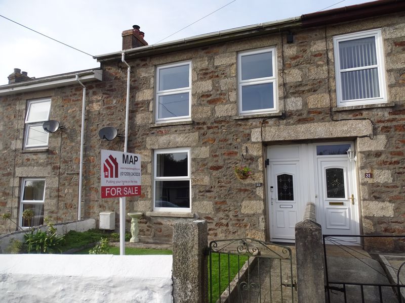 3 bed terraced house for sale in Trevingey Road, Redruth TR15, £295,000