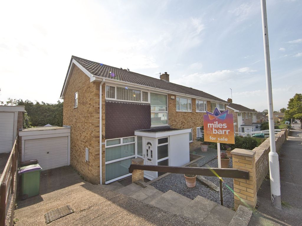 3 bed semidetached house for sale in Downs Road, Folkestone CT19, £