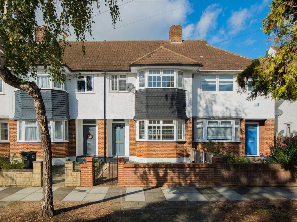 3 bed terraced house for sale in Lincoln Avenue, Twickenham TW2, £