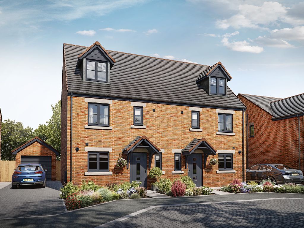 New home, 4 bed semidetached house for sale in "The Whinfell" at Urlay