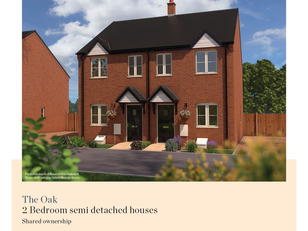 New home, 2 bed semidetached house for sale in Saxelby Road, Asfordby