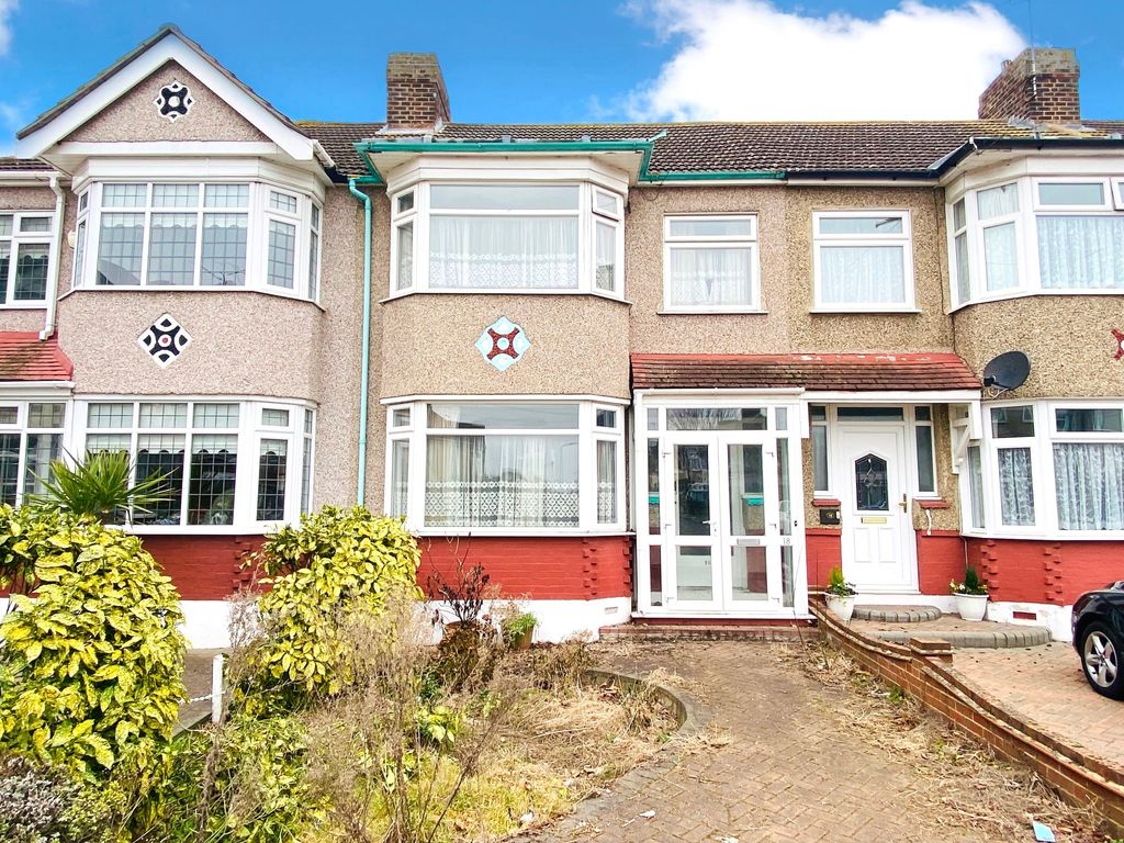 3 bed terraced house for sale in Barton Avenue, Rush Green, Romford RM7