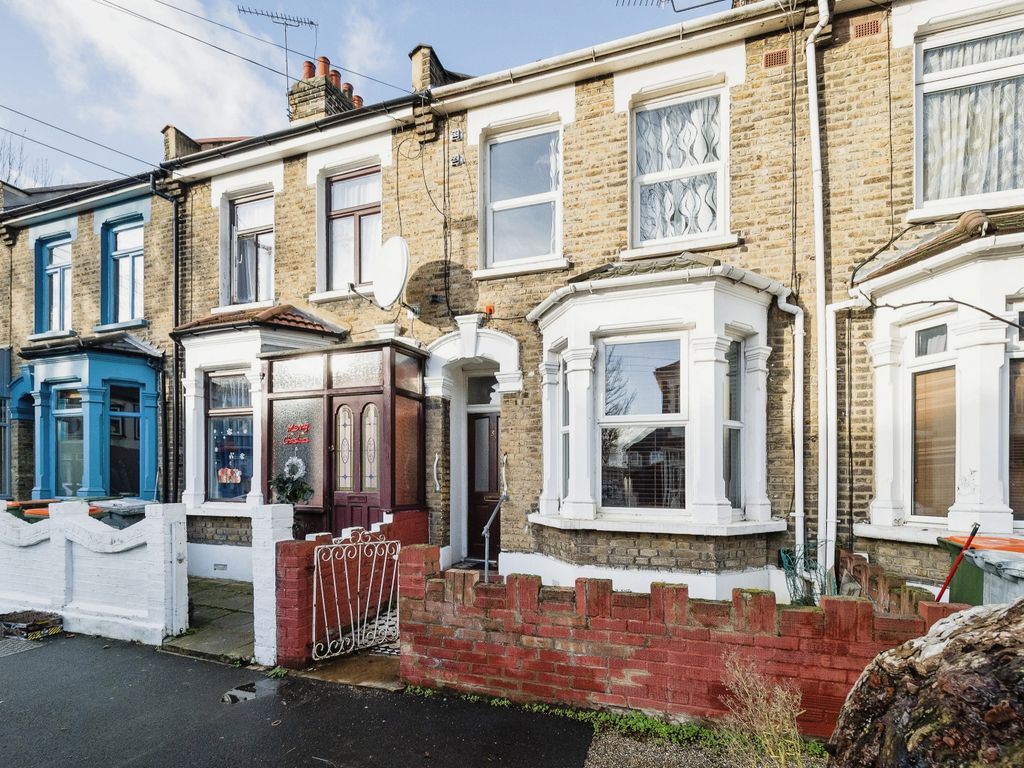 3 bed terraced house for sale in Haldane Road, East Ham, London E6, £