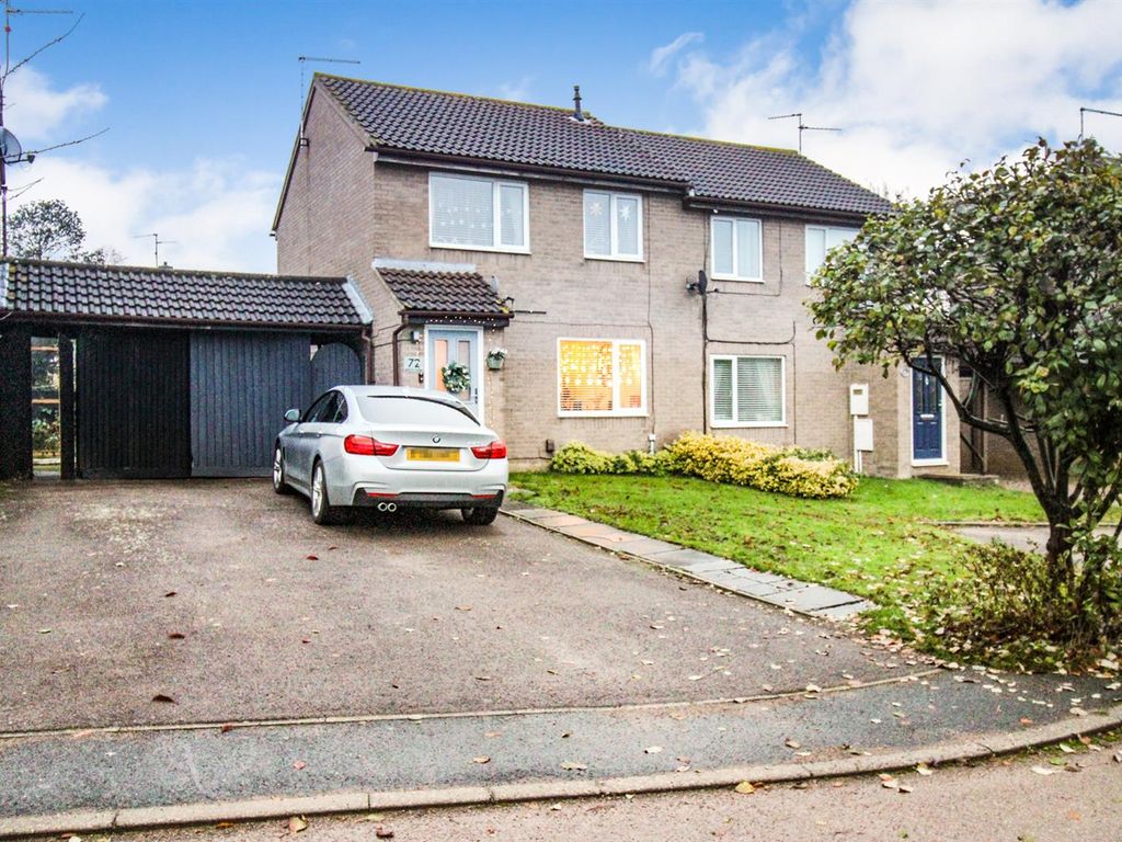 3 bed semidetached house for sale in Beech Close, Corby NN17, £207,500