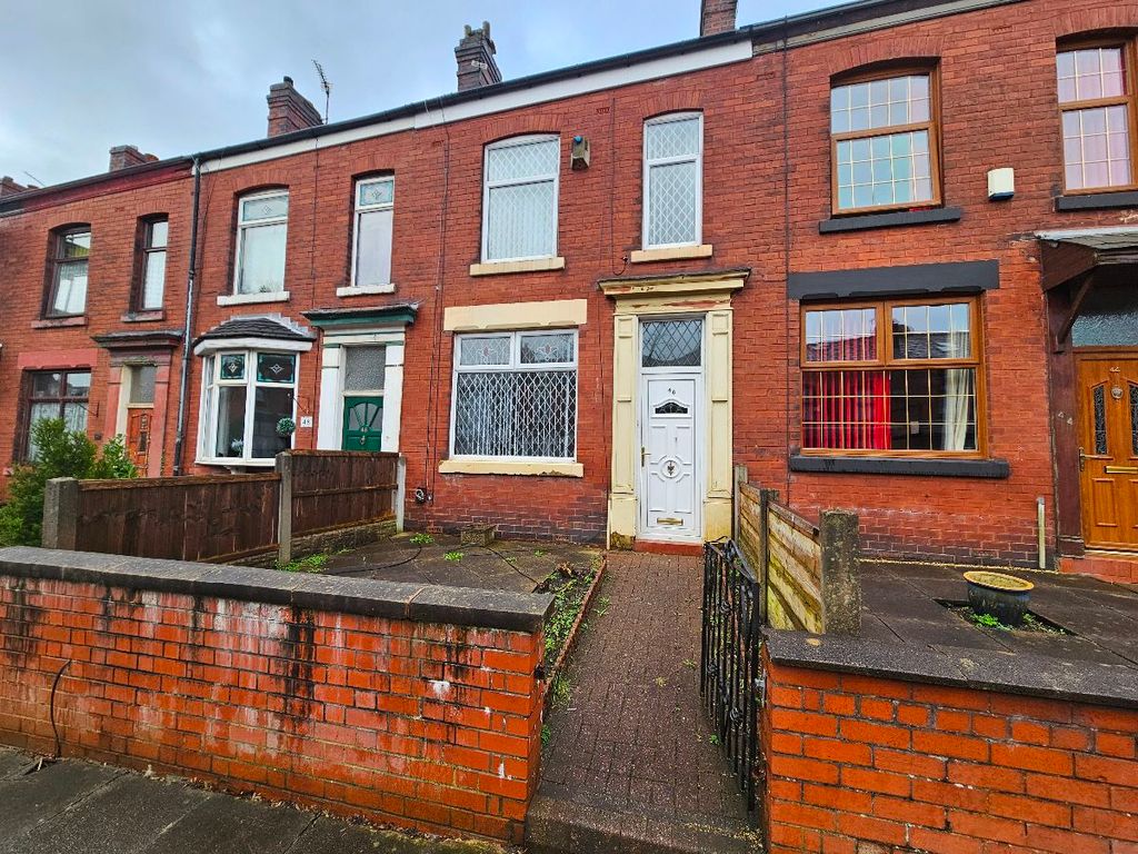 2 bed terraced house to rent in Rawson Street, Farnworth, Bolton BL4, £