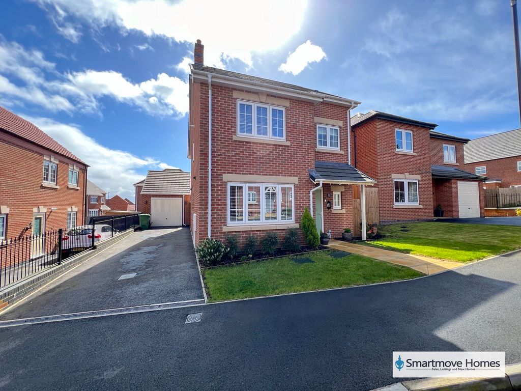 3 bed detached house for sale in Woodland Close, Smalley, Ilkeston DE7
