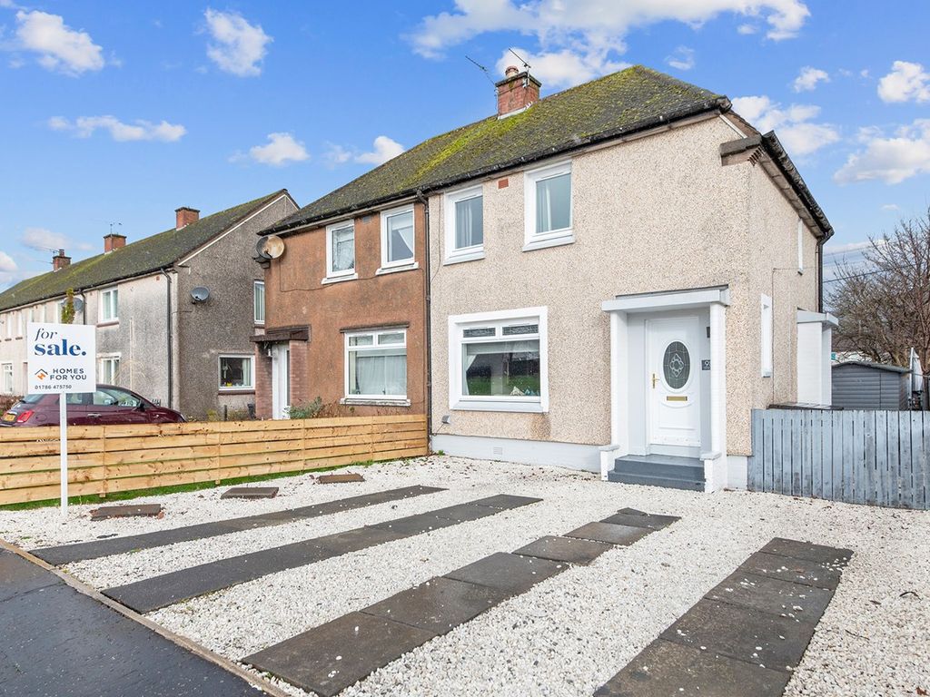 2 bed semidetached house for sale in Stirling Road, Tullibody, Alloa