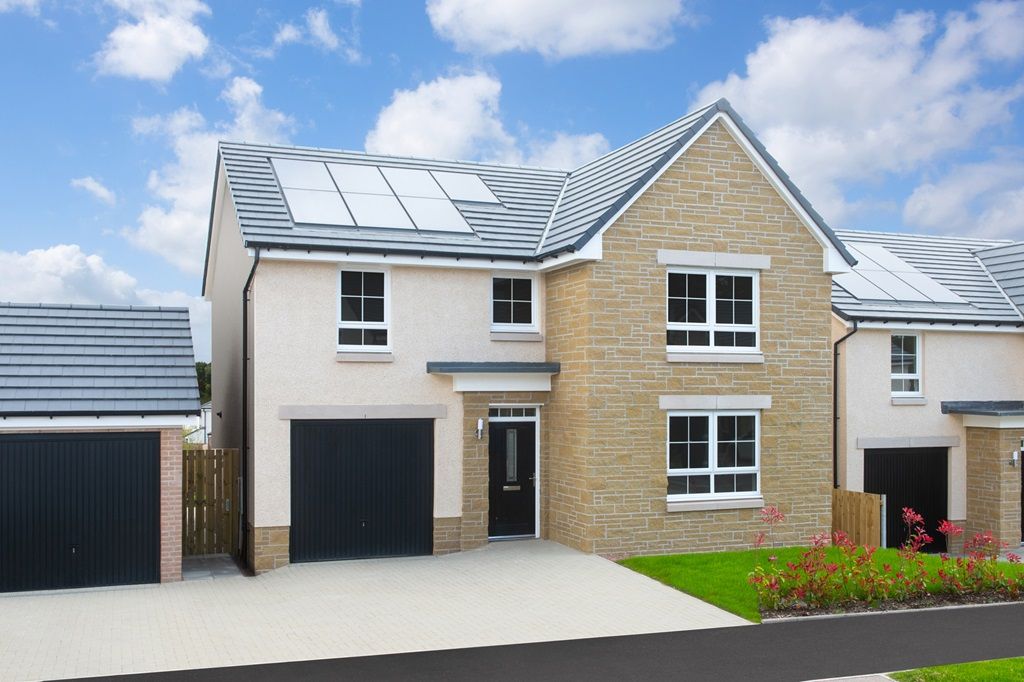 New home, 4 bed detached house for sale in "Falkland" at Glasgow Road
