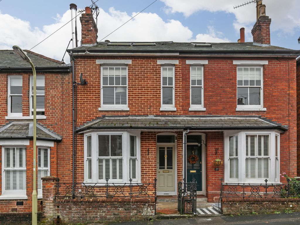 4 bed terraced house for sale in Brassey Road, Winchester SO22, £