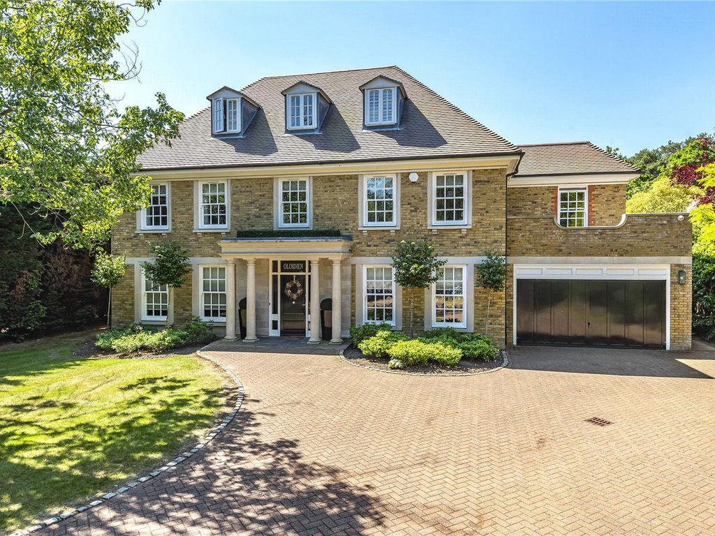 6 bed detached house for sale in Onslow Road, Burwood Park, Walton On Thames KT12, £4,350,000