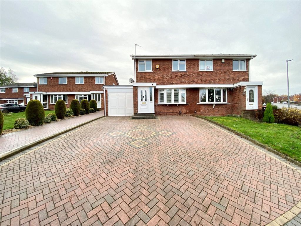 3 bed semidetached house for sale in Manor Rise, Arleston, Telford