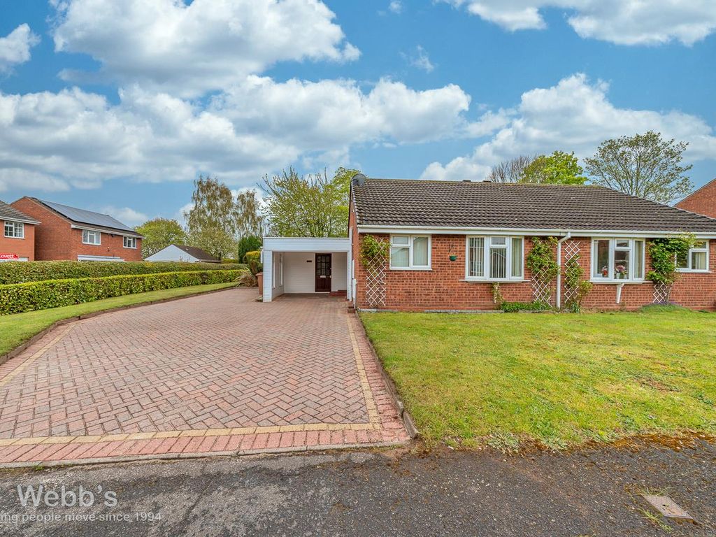 2 bed semidetached bungalow for sale in Netherbridge Avenue, Lichfield
