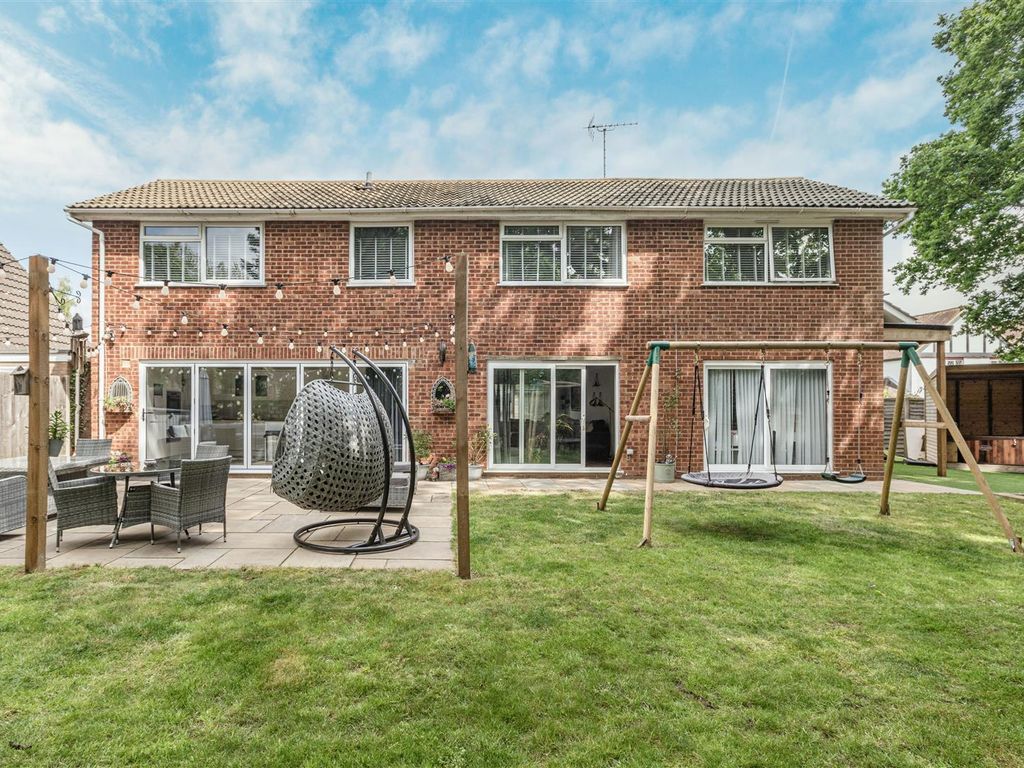 4 bed detached house for sale in Aprilwood Close, Woodham, Addlestone