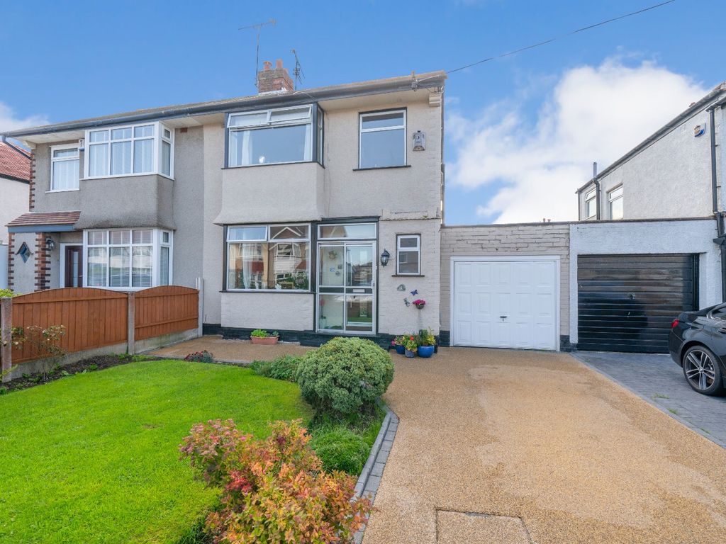 3 bed semidetached house for sale in Kirkway, Greasby, Wirral CH49, £