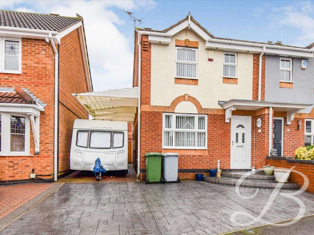 2 bed semidetached house for sale in Amber Close, Rainworth, Mansfield