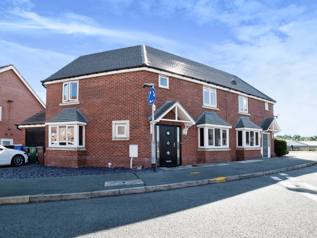 3 bed semidetached house for sale in Sanderling Way, Mansfield NG19, £