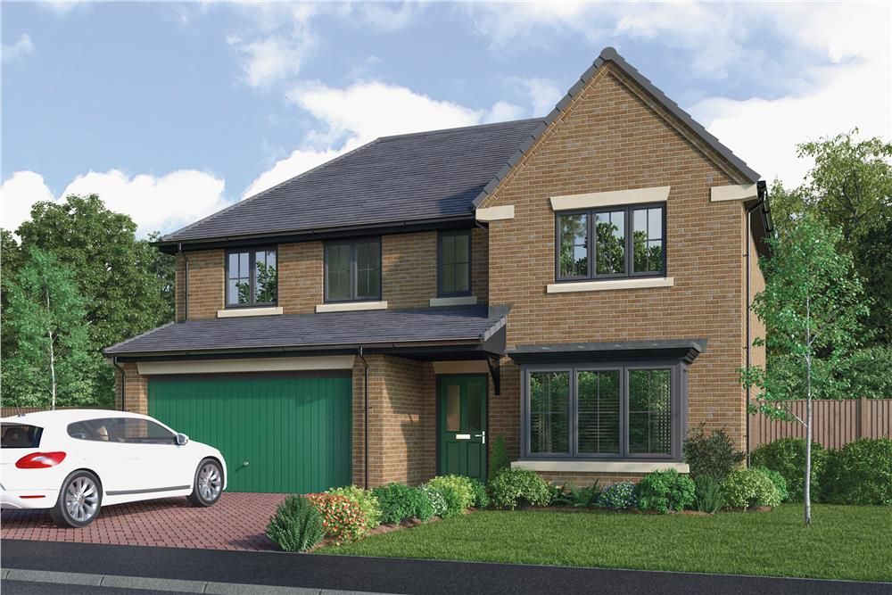 New home, 5 bed detached house for sale in "The Bayford" at Coach Lane, Hazlerigg, Newcastle