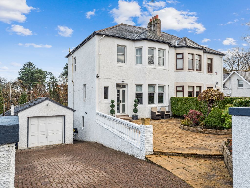 4 bed semidetached house for sale in Woodvale Avenue, Giffnock, East
