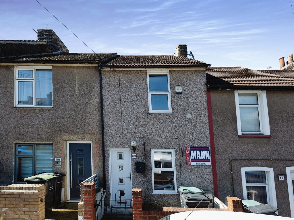 2 bed terraced house for sale in Hamerton Road, Northfleet, Gravesend