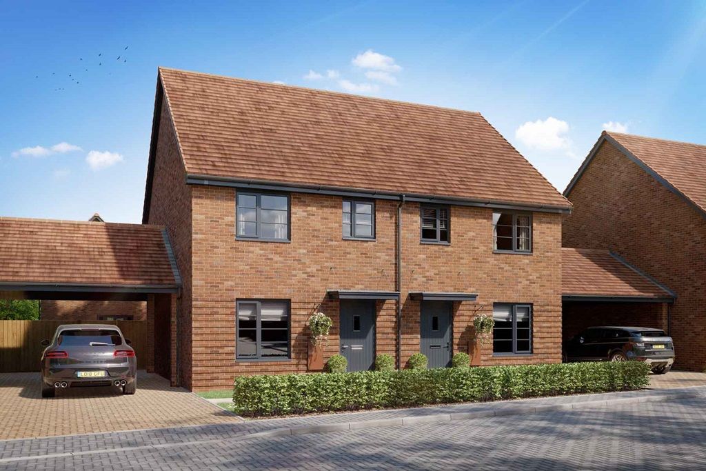 New home, 3 bed semidetached house for sale in "The Gosford Plot 19" at High Road, Trimley St